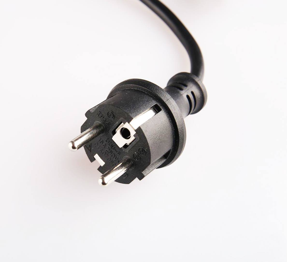 Europe Power Cord, Type C, VDE, TUV, KEMA, OVE, N, S, FI, D, CEBEC certified 2 pins CEE 7/16 Plug